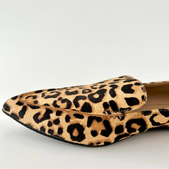 STEVE MADDEN | Featherl Leopard Print Fur Pointed Flats - Picture 12 of 15